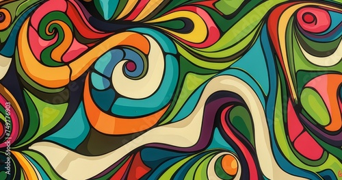 abstract psychedelic swirl artwork background