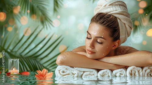 Body care. Spa body massage woman hands treatment. Woman having massage in the spa salon