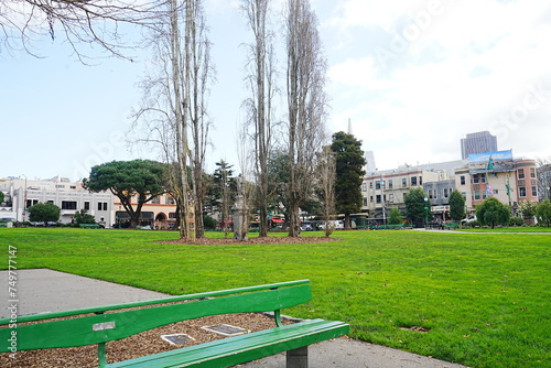 Obraz na płótnie Washington Square in San Francisco, USA - アメリカ サンフランシスコ ワシントン広場 w salonie