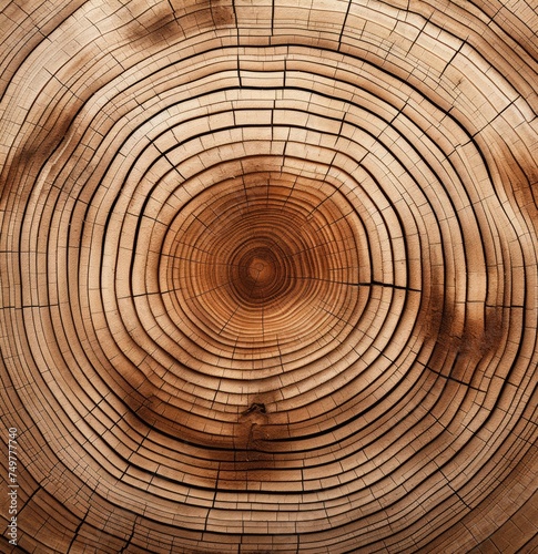 a close up of a tree trunks core