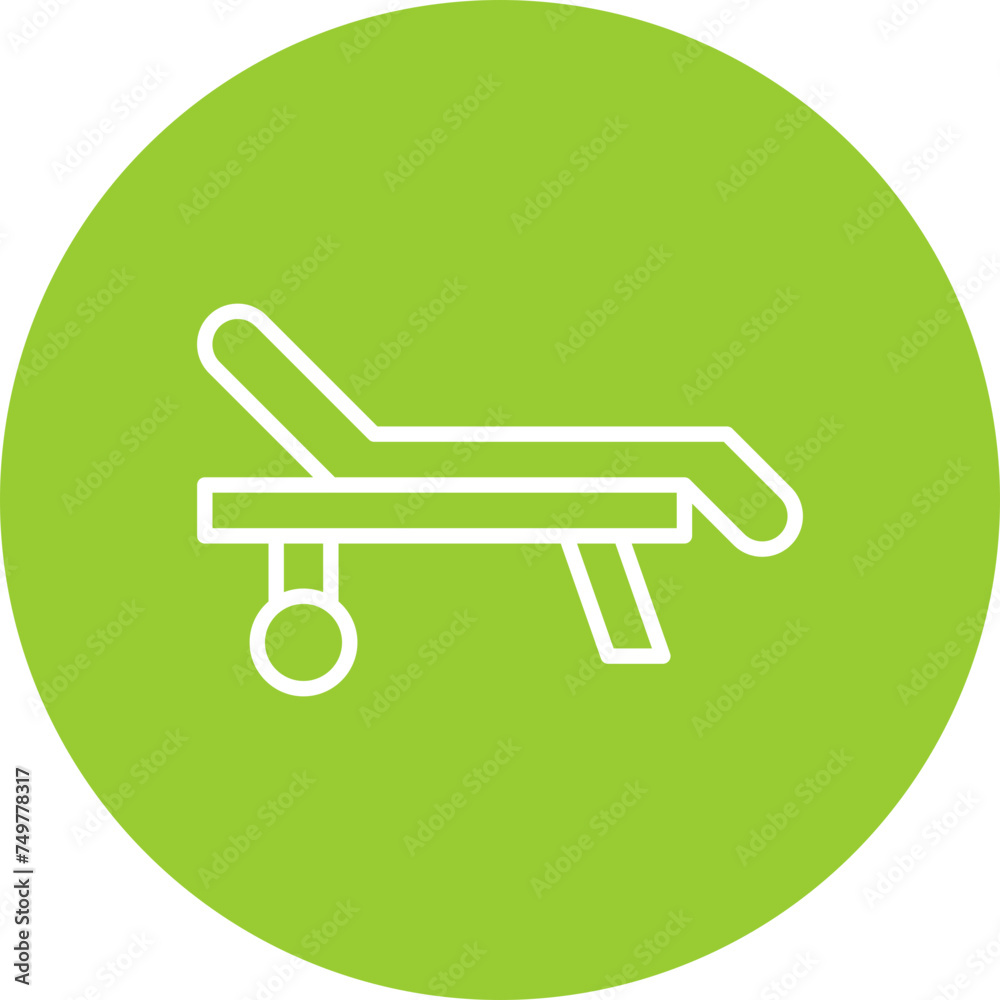 Deck Chair Vector Line Multi Circle Deck Chair Vector Line Multi Circle