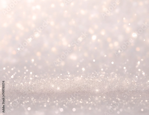 White Magical Blurred Glitter Background.Ai generate