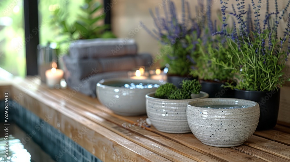 Beautiful spa composition, closeup Beautiful spa composition, closeup