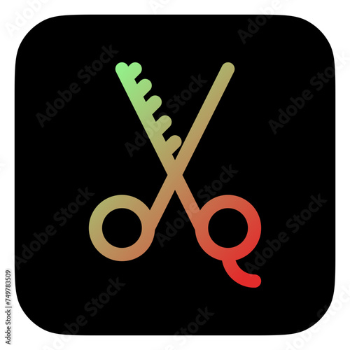 Editable shears vector icon. Barbershop, lifestyle, grooming. Part of a big icon set family. Perfect for web and app interfaces, presentations, infographics, etc