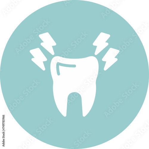 Toothache Vector Glyph Multi Circle
