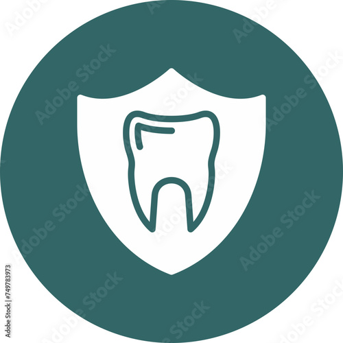 Shield Vector Glyph Multi Circle