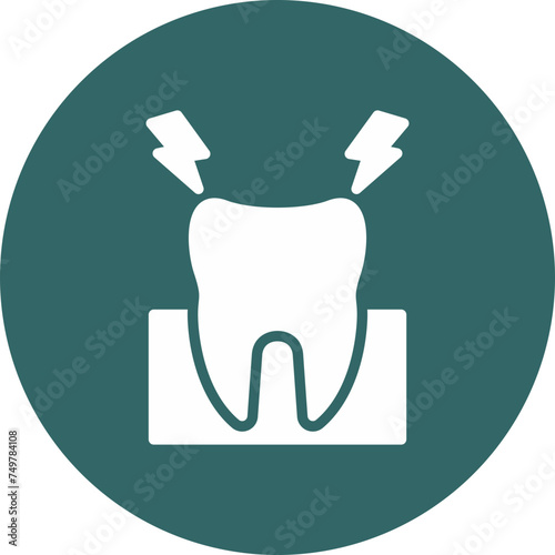 Toothache Vector Glyph Multi Circle