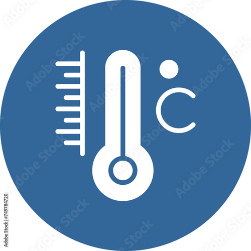 Celsius Vector Glyph Multi Circle