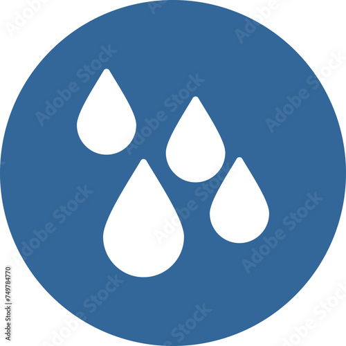Drops Vector Glyph Multi Circle