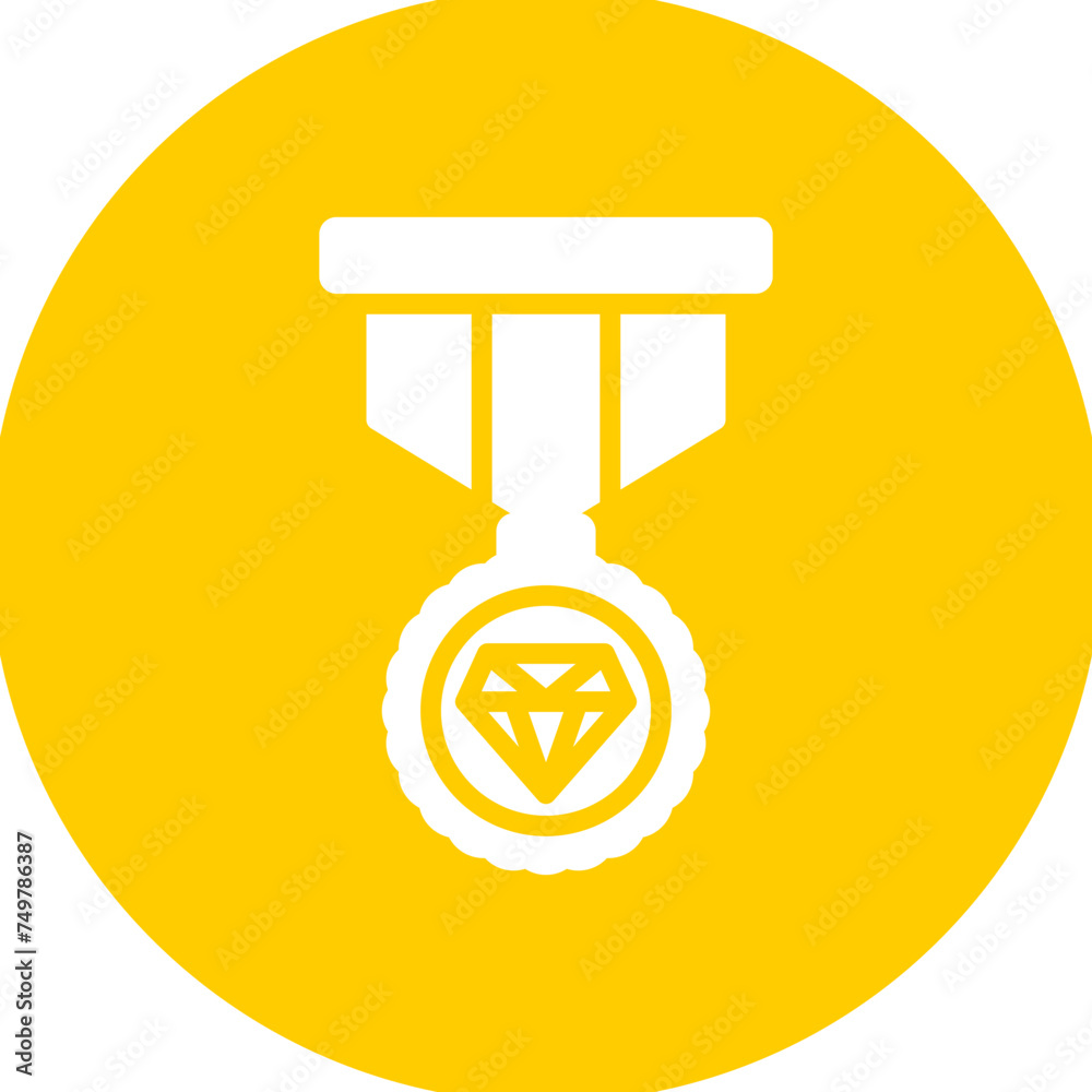 Badge Vector Glyph Multi Circle - obrazy, fototapety, plakaty 