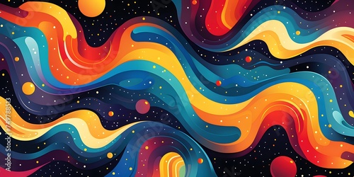 vibrant world of psychedelic kaleidoscope texture background photo