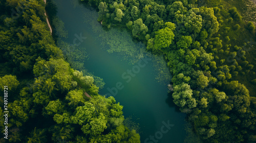 green landscape aerial view, beautiful wallpaper 