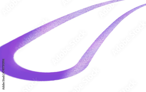 purple gradient line scribble elements