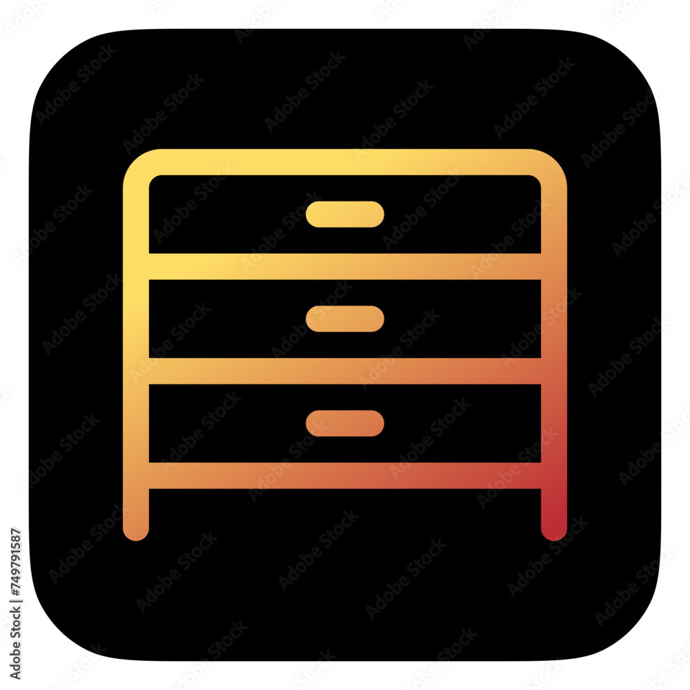 Editable drawer vector icon. Part of a big icon set family. Perfect for web and app interfaces, presentations, infographics, etc