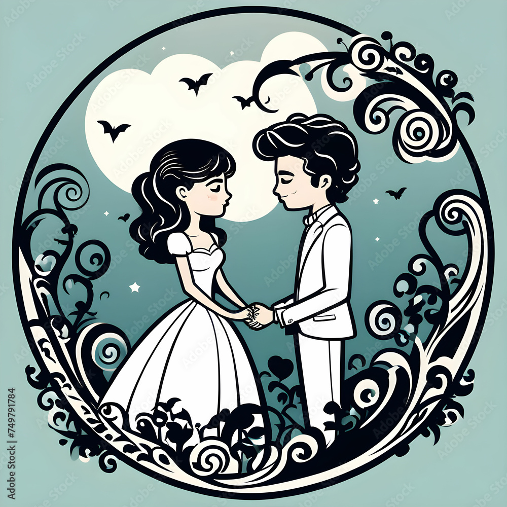 Fototapeta premium a married couple. Generative AI