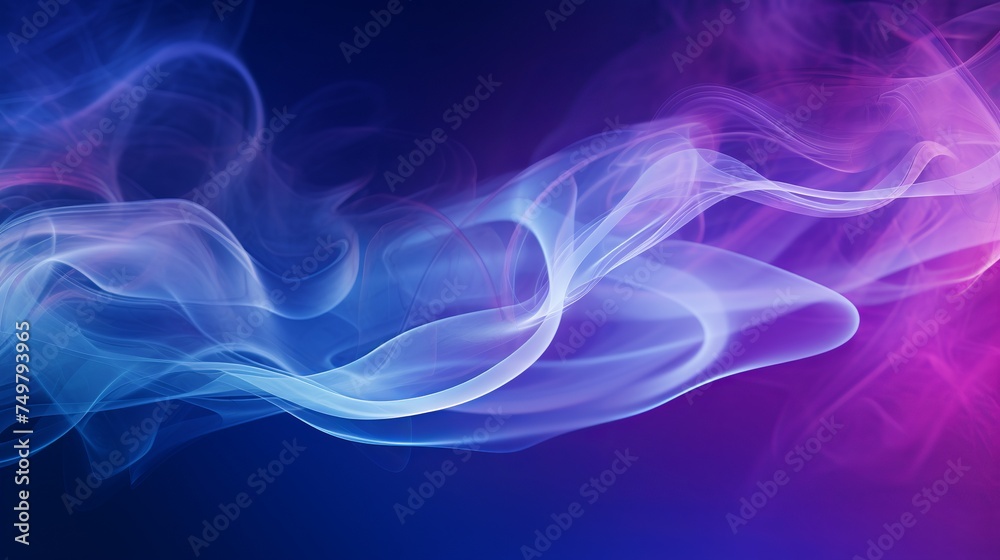 Atmospheric Smoke Creating Abstract Color Background. Close-Up View.