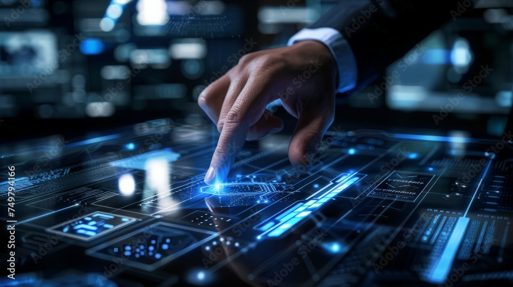 businessman hand working with new modern computer and business strategy as concept businessman hand working with new modern computer and business strategy as concept