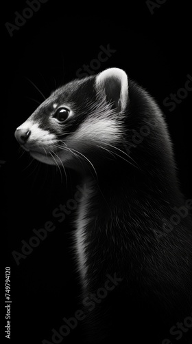 portrait of a raccoon © Wallpaper