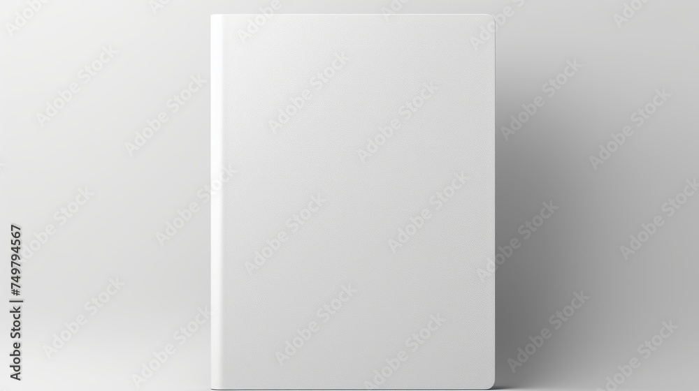 Blank Hardcover Book Template for Design Isolated on White Background. 3D Rendering. Blank Hardcover Book Template for Design Isolated on White Background. 3D Rendering.