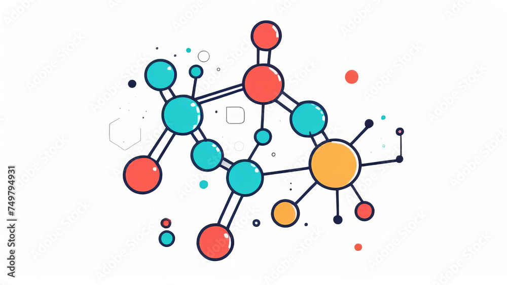 Virus and DNA molecules. Close-up of virus cells or bacteria. Virus and DNA molecules. Close-up of virus cells or bacteria.