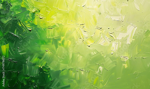 abstract green oil painting background-generative ai