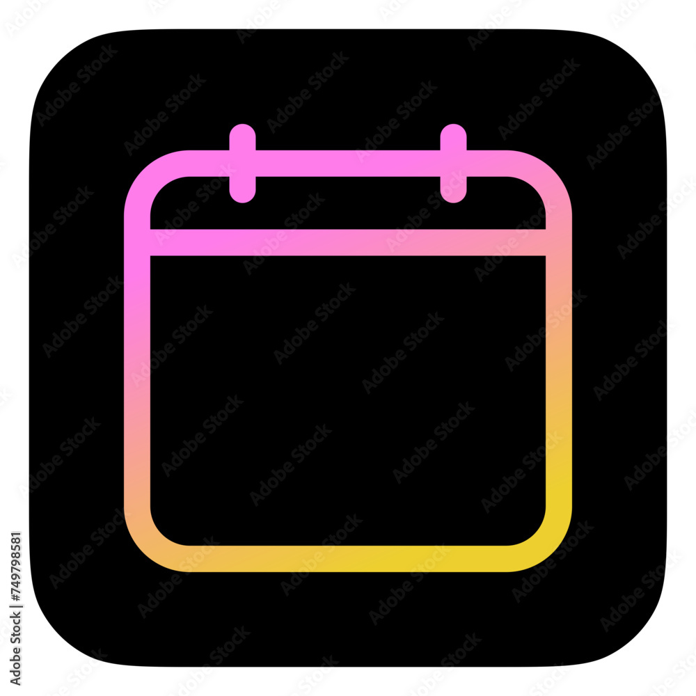Editable vector empty calendar icon. Part of a big icon set family. Perfect for web and app interfaces, presentations, infographics, etc Editable vector empty calendar icon. Part of a big icon set family. Perfect for web and app interfaces, presentations, infographics, etc