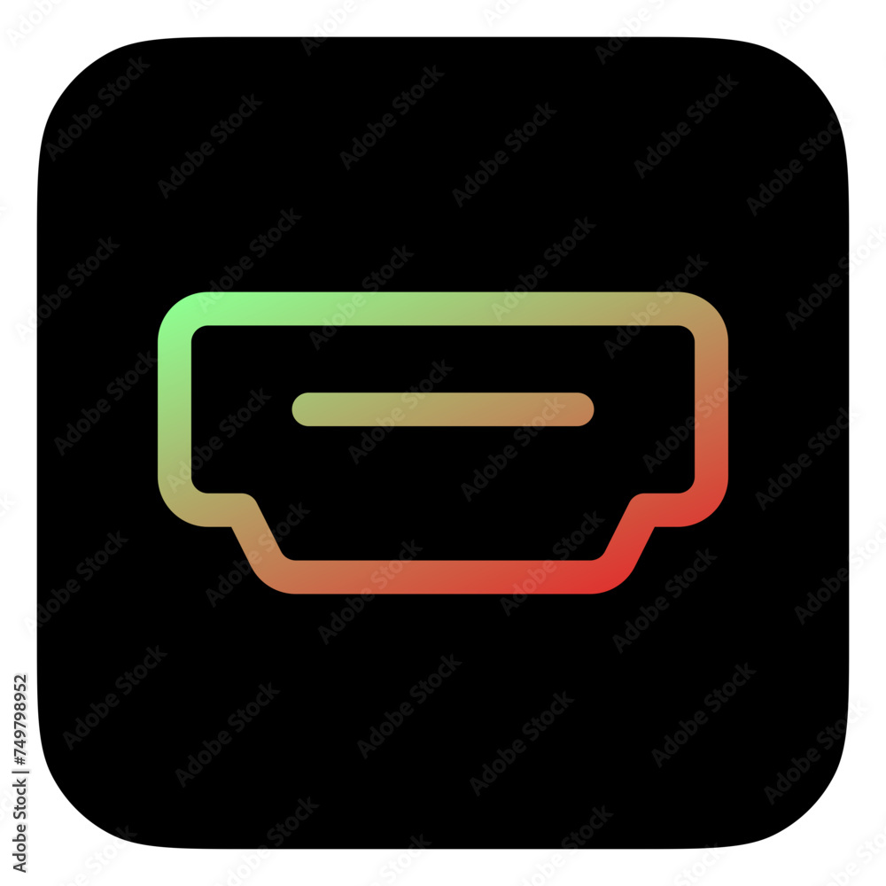 Editable vector hdmi cable port icon. Part of a big icon set family. Perfect for web and app interfaces, presentations, infographics, etc Editable vector hdmi cable port icon. Part of a big icon set family. Perfect for web and app interfaces, presentations, infographics, etc