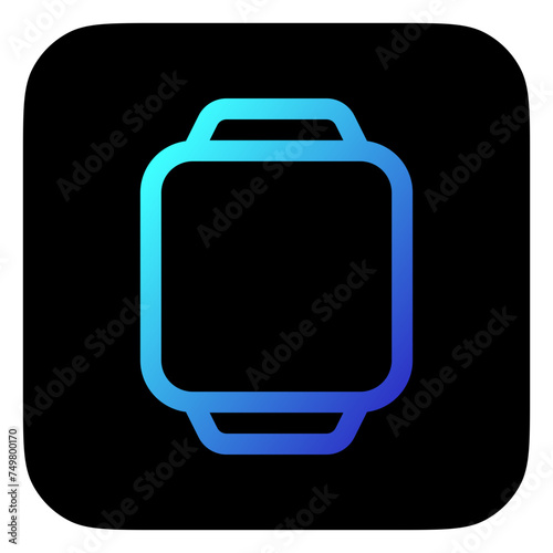 Editable vector blank square smartwatch screen icon. Part of a big icon set family. Perfect for web and app interfaces, presentations, infographics, etc