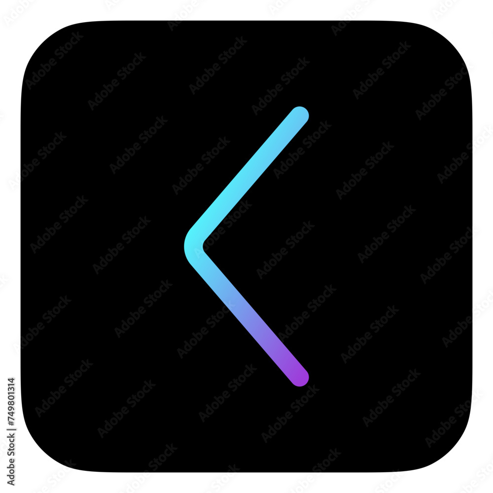 Vector single arrow chevron left icon. Black, white background. Perfect for app and web interfaces, infographics, presentations, marketing, etc. Vector single arrow chevron left icon. Black, white background. Perfect for app and web interfaces, infographics, presentations, marketing, etc.