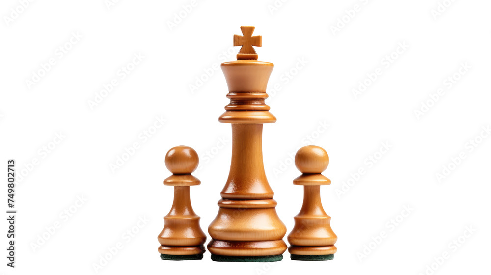 Wooden Chess. A wooden chess set is displayed on a clean white background. The intricately carved pieces are arranged on the board, ready for a strategic game to be played. Wooden Chess. A wooden chess set is displayed on a clean white background. The intricately carved pieces are arranged on the board, ready for a strategic game to be played.