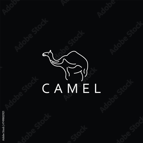 Camel logo vector icon design template