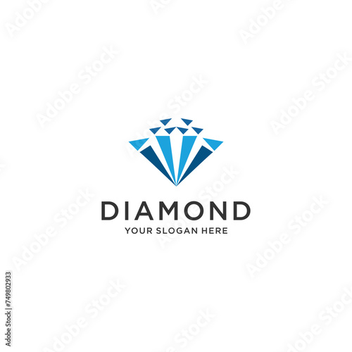 Diamond logo design icon vector template
