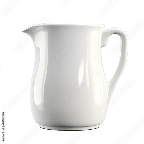 A blank plastic milk jug isolated on transparent background, png