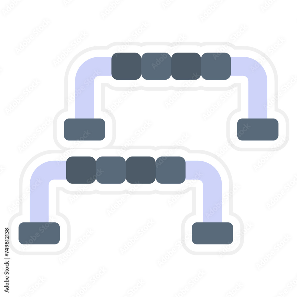 Push Up Bars Icon Push Up Bars Icon