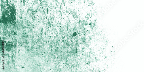 Mint decay steel metal wall aquarelle stains glitter art vivid textured blank concrete wall cracks,backdrop surface smoky and cloudy.panorama of,rusty metal. 