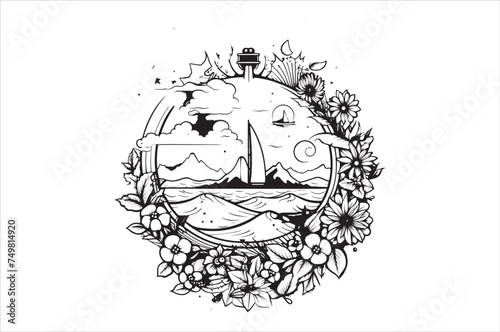 Summer Silhouette Vector