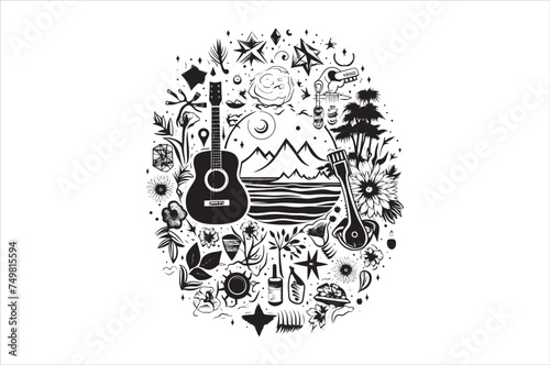 Summer Silhouette Vector