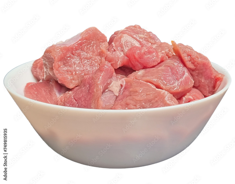 raw lamb meat on transparent background raw lamb meat on transparent background