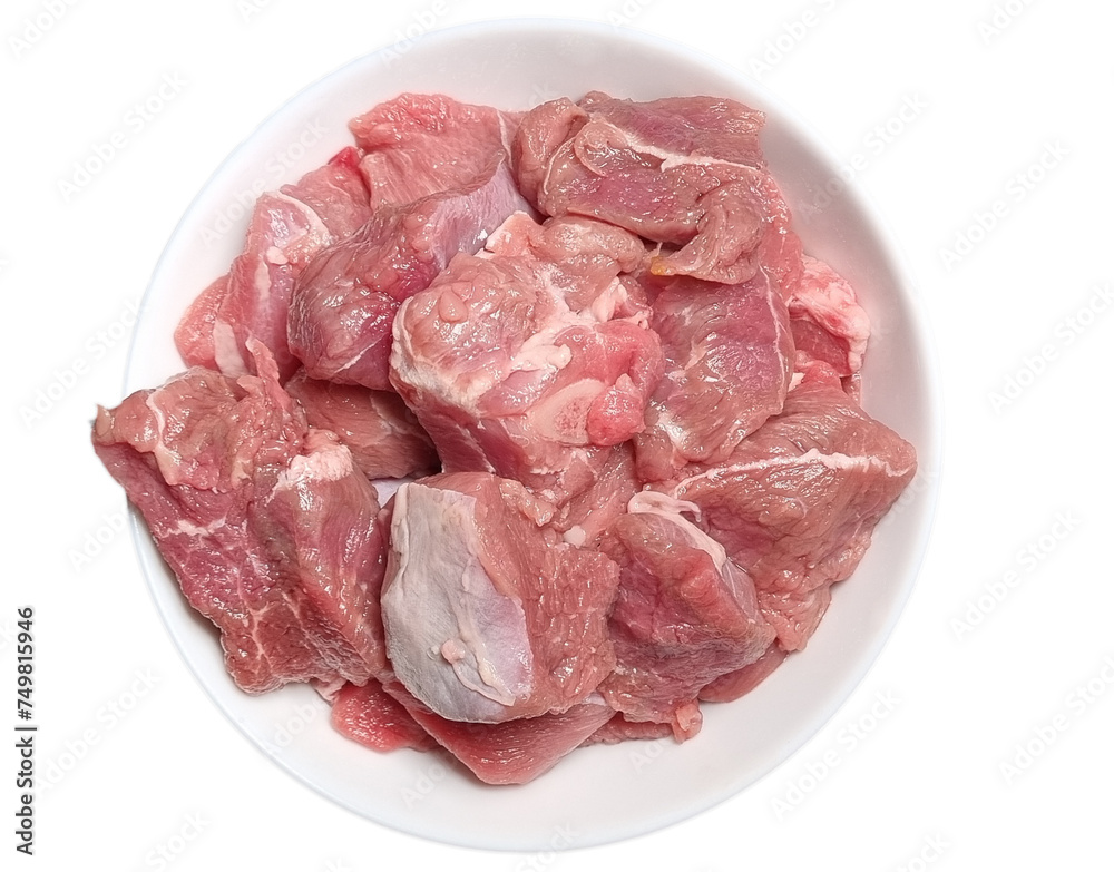 raw lamb meat on transparent background raw lamb meat on transparent background