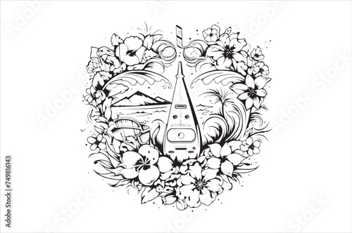 Summer Silhouette Vector