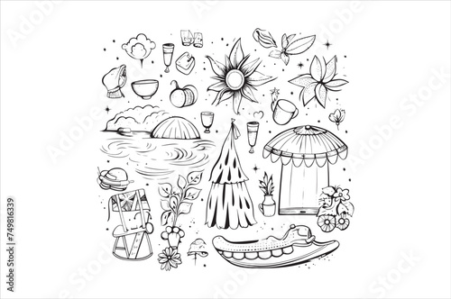 Summer Silhouette Vector