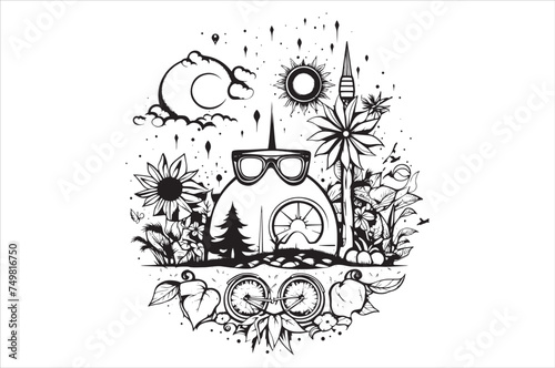 Summer Silhouette Vector