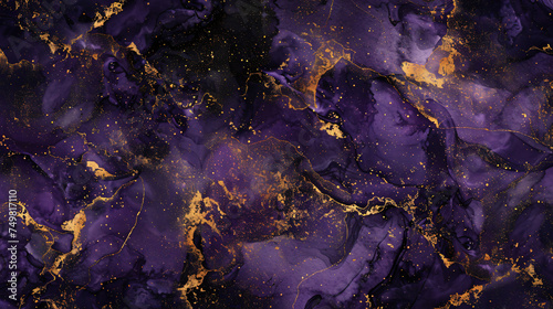  Luxury purple and gold stone marble texture