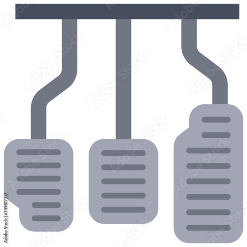 Pedals icon icon, car accident and safety related vector illustration