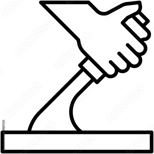 Handbrake icon, car accident and safety related vector illustration