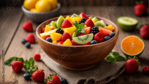 fruit salad with fruit