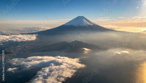 富士山 初日の出 日本 ai生成画像