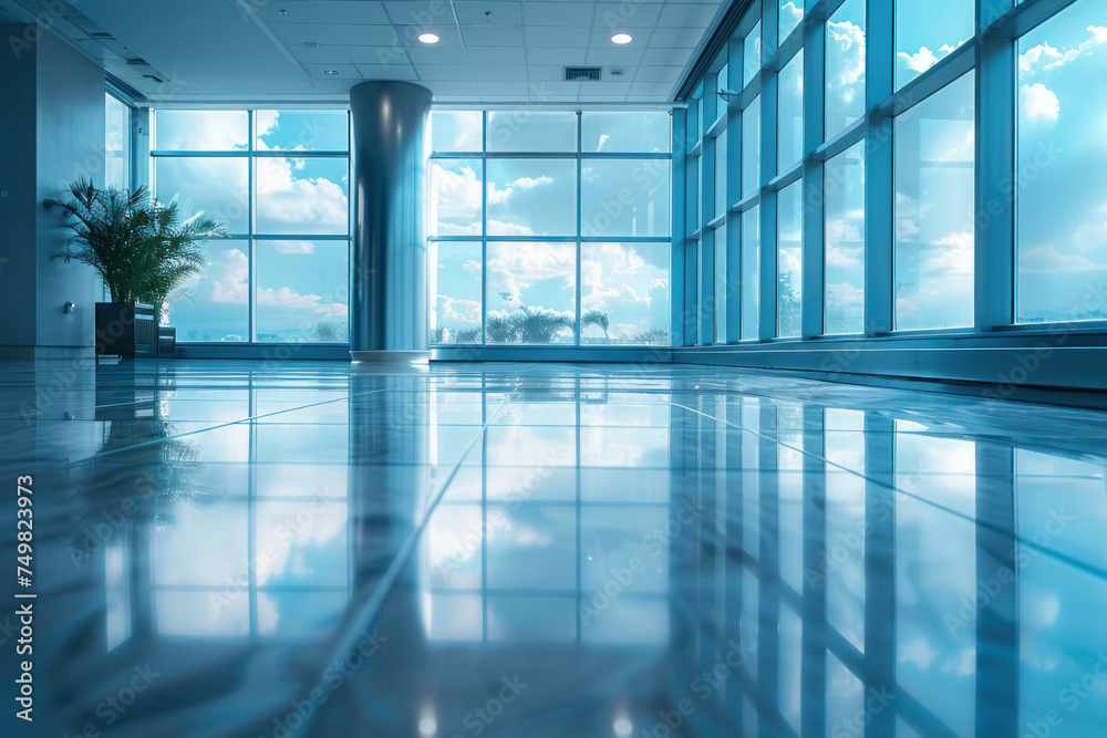 Perspective shot through a hospital window reflecting on the importance of tax management in healthcare