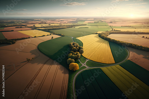 Illustration of aerial dron...