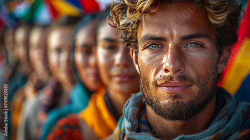 Faces of the Earth: A Celebration of Diversity and Flags.